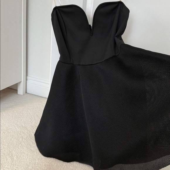 Honey Punch Black Strapless ALine Dress - Picture 5 of 14